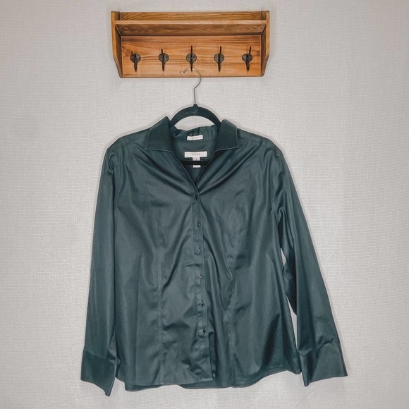 Chicos | Black Button Down‎ No Iron Top 3 - Picture 1 of 9